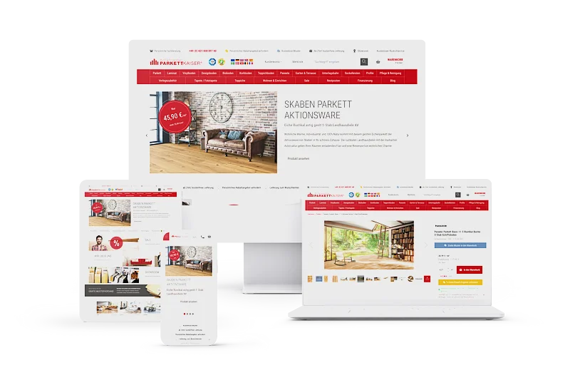 Parkettkaiser - Magento Shop mit hyvä Theme