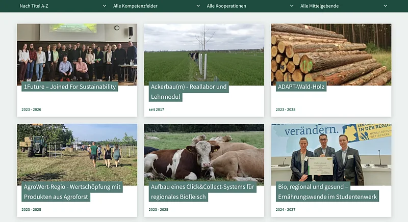 HNEE Forschungsprojekte mit Filterung: Academic Projects für TYPO3 HNEE Forschungsprojekte mit Filterung: Academic Projects für TYPO3
