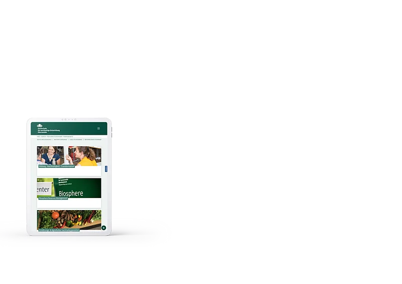 Hochschule für nachhaltige Entwicklung Eberswalde - iPad Hochschule für nachhaltige Entwicklung Eberswalde - iPad