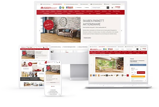 Parkettkaiser Magento Shop mit Hyvä Theme