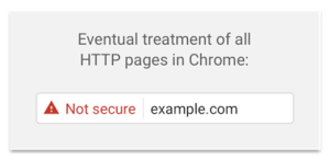 Kein HTTPS. Unsicher Website - Künftige Darstellung im Google Chrome?