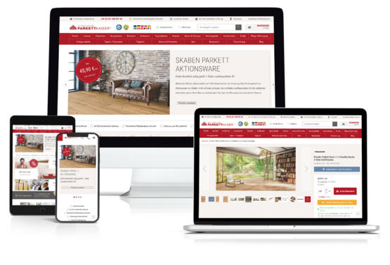 Parkettkaiser - Magento Shop mit hyvä Theme