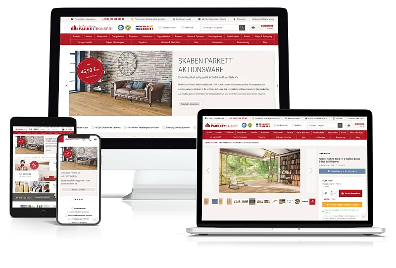 Parkettkaiser - Magento Shop with hyvä Theme