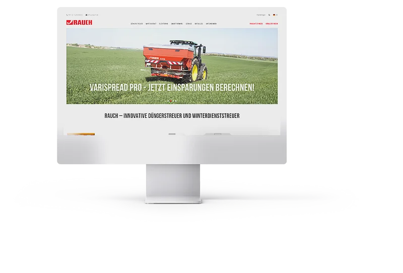 Rauch - Website Upgrade von TYPO3 v8 LTS zu 11 LTS - iMac
