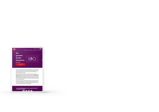 TYPO3 Website Friedrich-Ebert-Stiftung FES.de - iPad TYPO3 Website Friedrich-Ebert-Stiftung FES.de - iPad