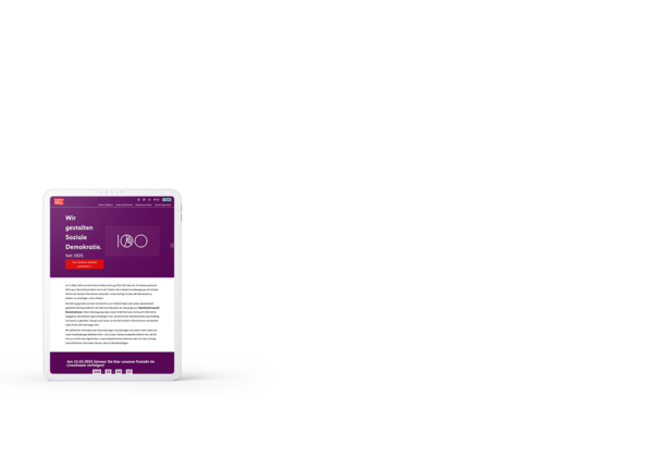 TYPO3 Website Friedrich-Ebert-Stiftung FES.de - iPad