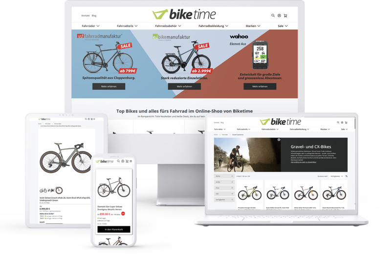 Magento Online Shop Biketime