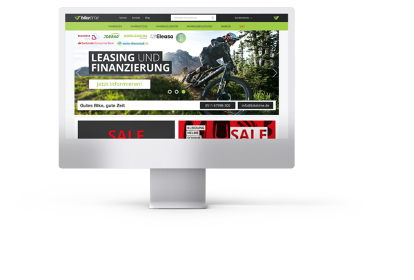 Biketime iMac Mockup