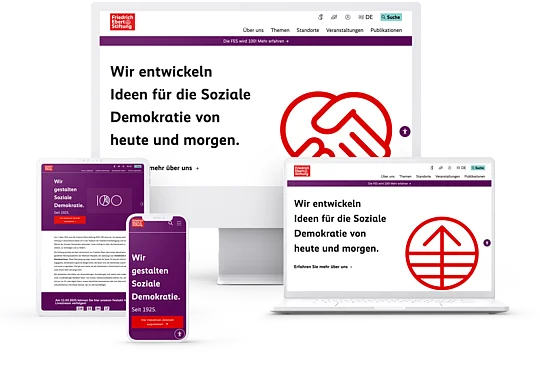 Friedrich Ebert Stiftung Website mit TYPO3