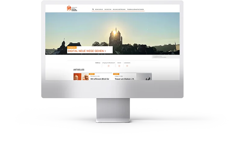 Bistum Limburg TYPO3 Website - iMac