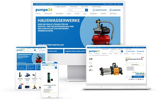 Pumpe24 Magento Shop mit Hyvä Theme