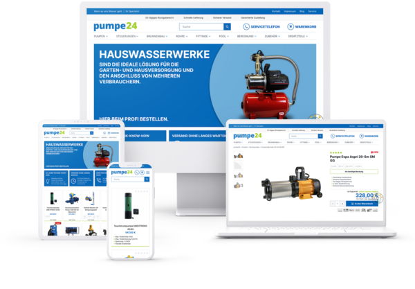 Pumpe24 Magento Shop mit Hyvä Theme