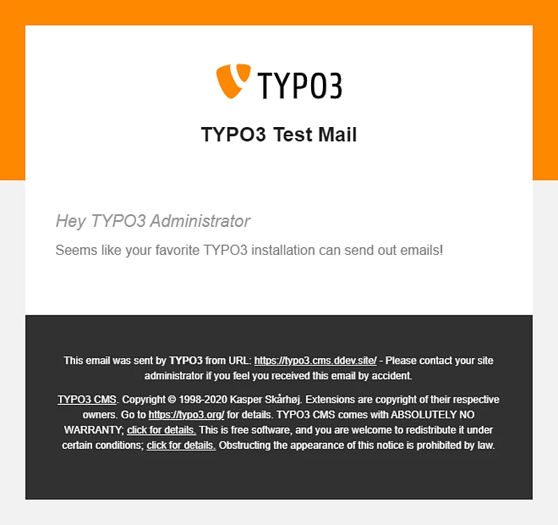 TYPO3 HTML e-mails