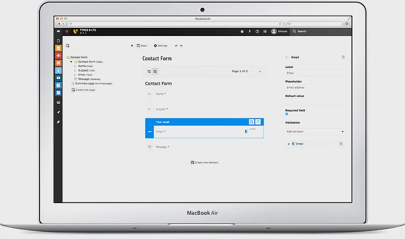 TYPO3 8 LTS - Formular Framework TYPO3 8 LTS - Formular Framework