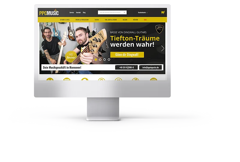 PPC-Mobile iMac Mockup