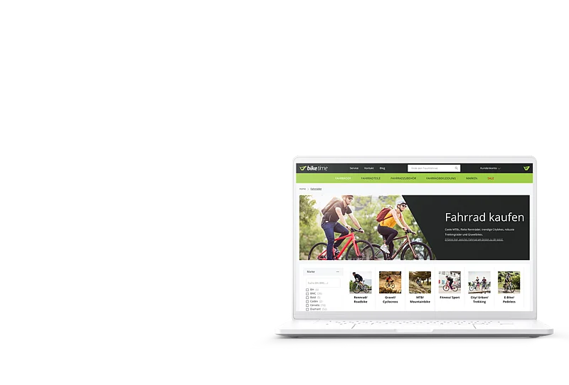 Biketime Macbook Mockup