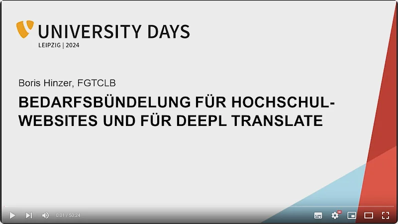 Link to: Video on YouTube "Demand bundling for university websites & DeepL Translate" Link to: Video on YouTube "Demand bundling for university websites & DeepL Translate"