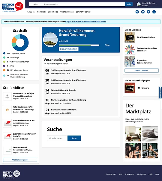 FES Community Portal: Dashboard FES Community Portal: Dashboard