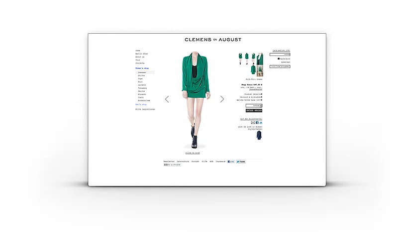 Clemens en August - Magento & TYPO3 Shop für Modelabel