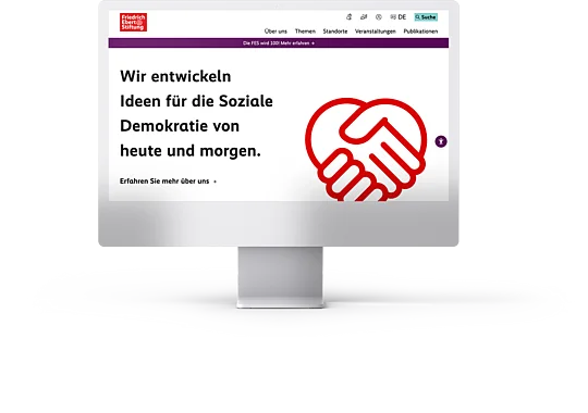TYPO3 Website Friedrich-Ebert-Stiftung FES.de - iMac TYPO3 Website Friedrich-Ebert-Stiftung FES.de - iMac
