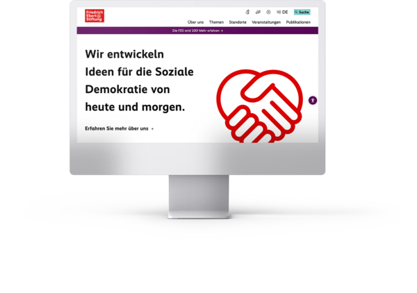 TYPO3 Website Friedrich-Ebert-Stiftung FES.de - iMac