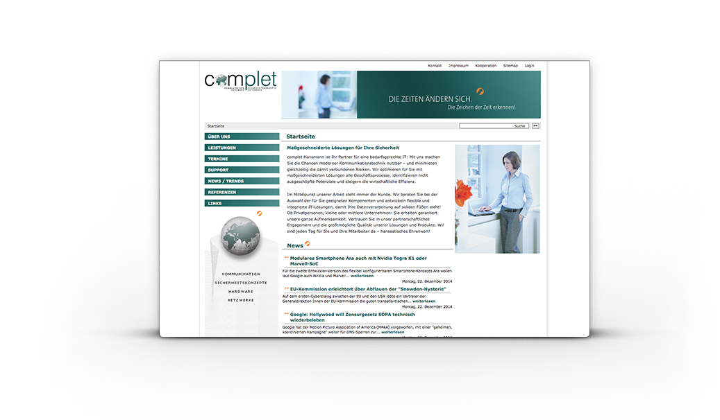 Complet - TYPO3 Webiste Complet - TYPO3 Webiste