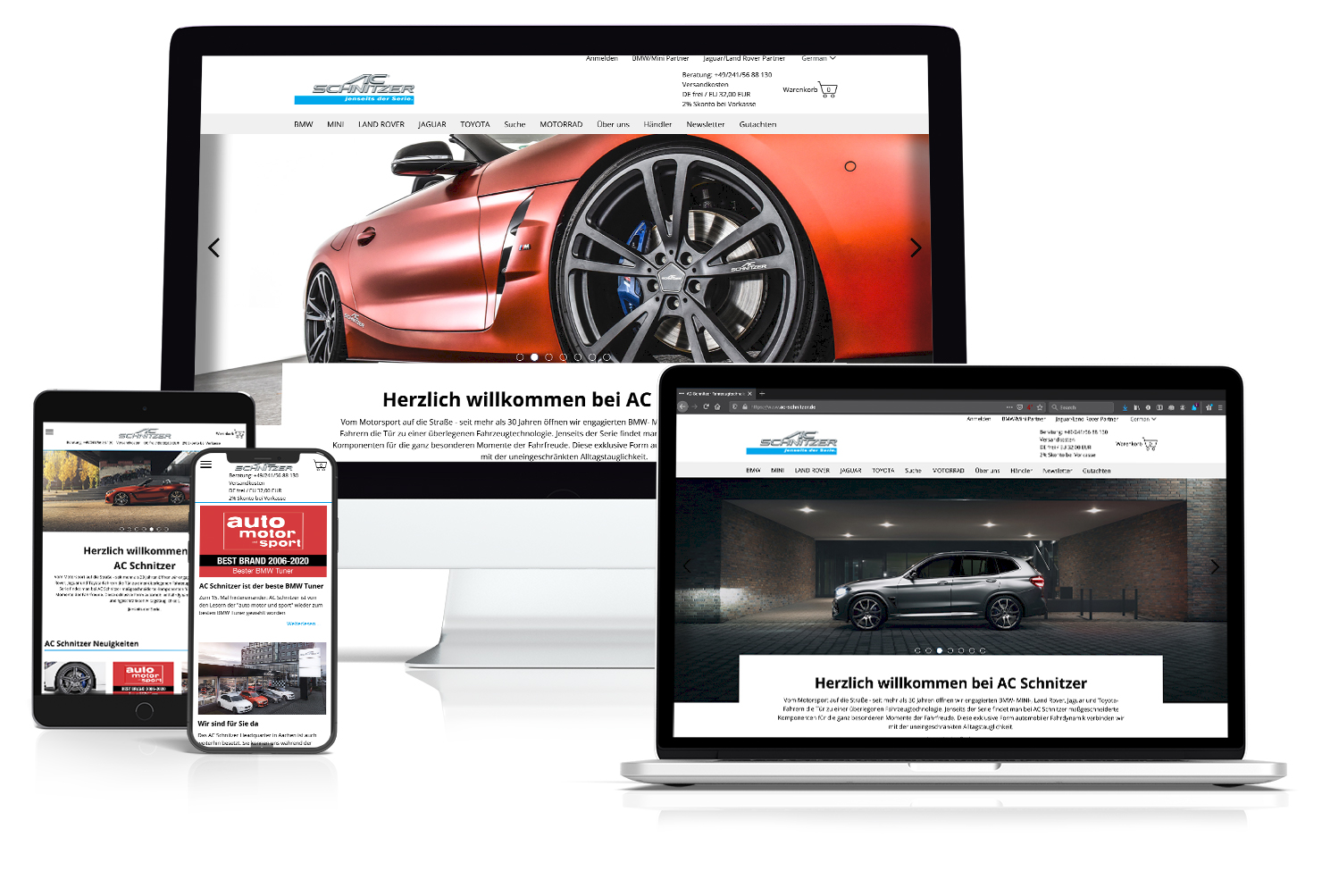 AC Schnitzer - Tuning mit TYPO3 & Magento