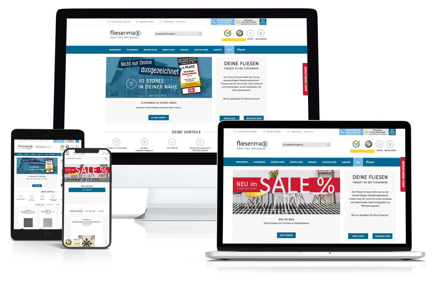 Fliesenmax - Responsiver Magento Online Shop