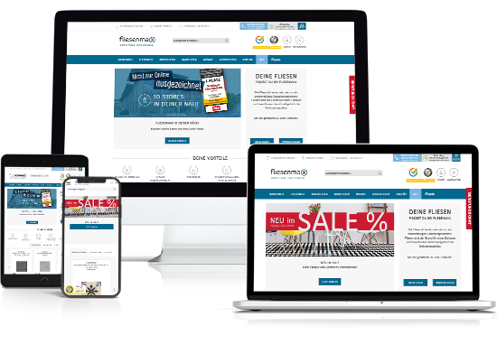 Online Shop & Website: Fliesenmax Online Shop & Website: Fliesenmax