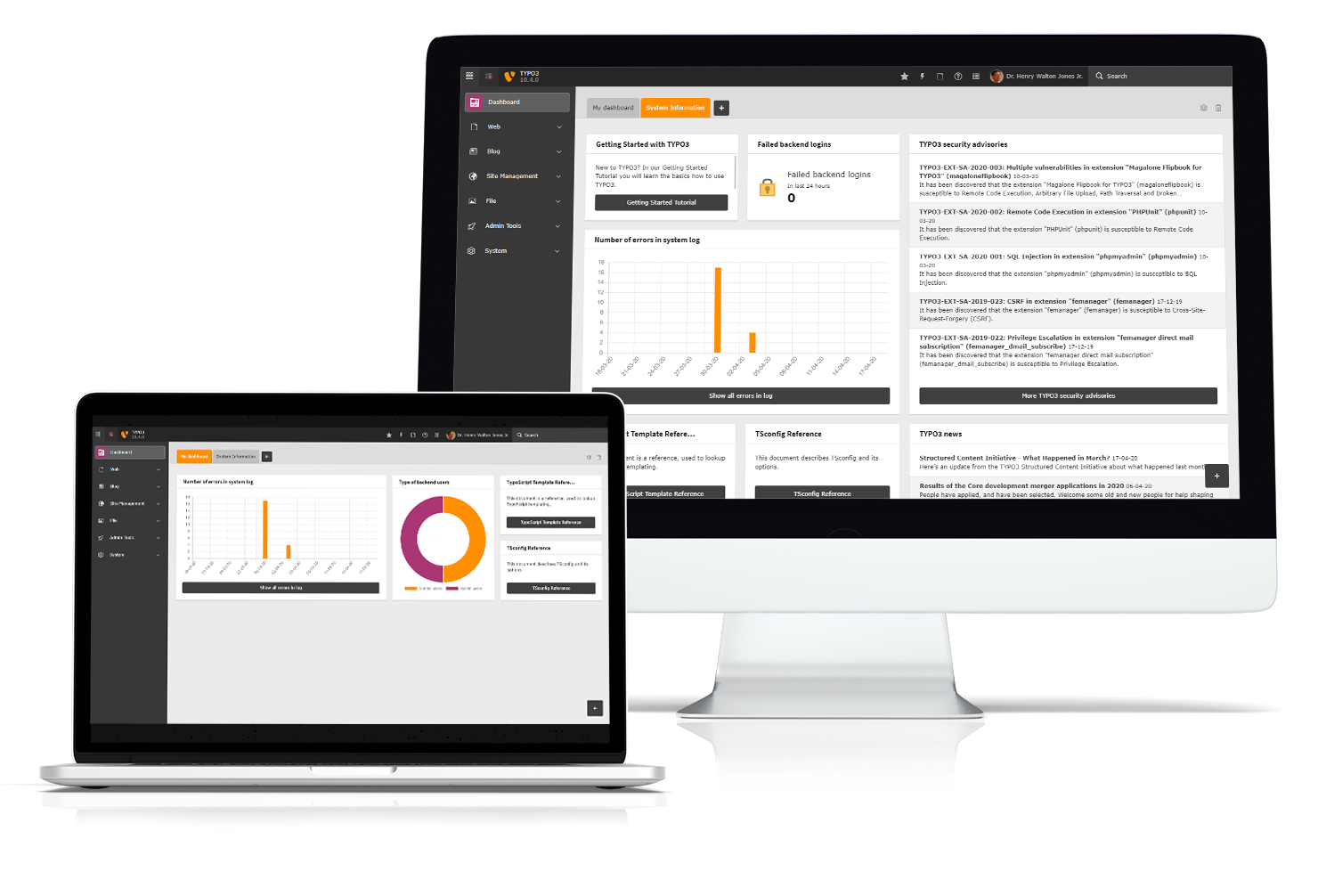 TYPO3 v10 LTS: Dashboard