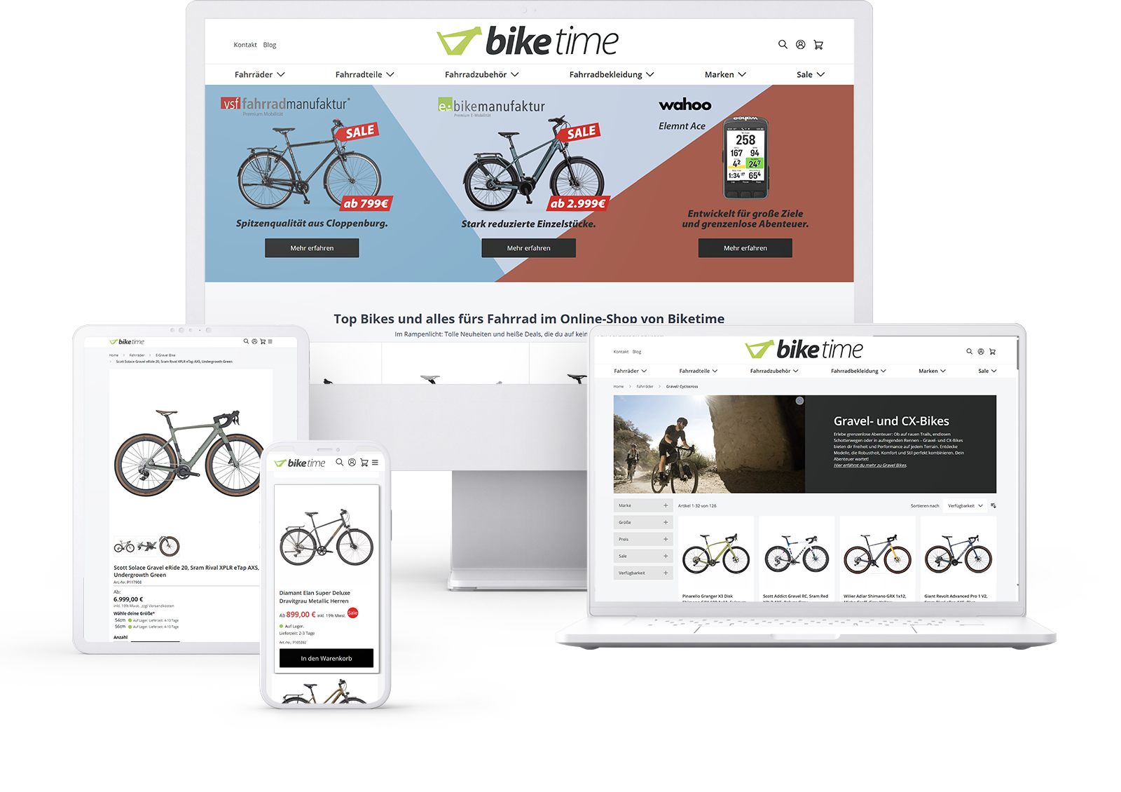 Magento Online Shop Biketime