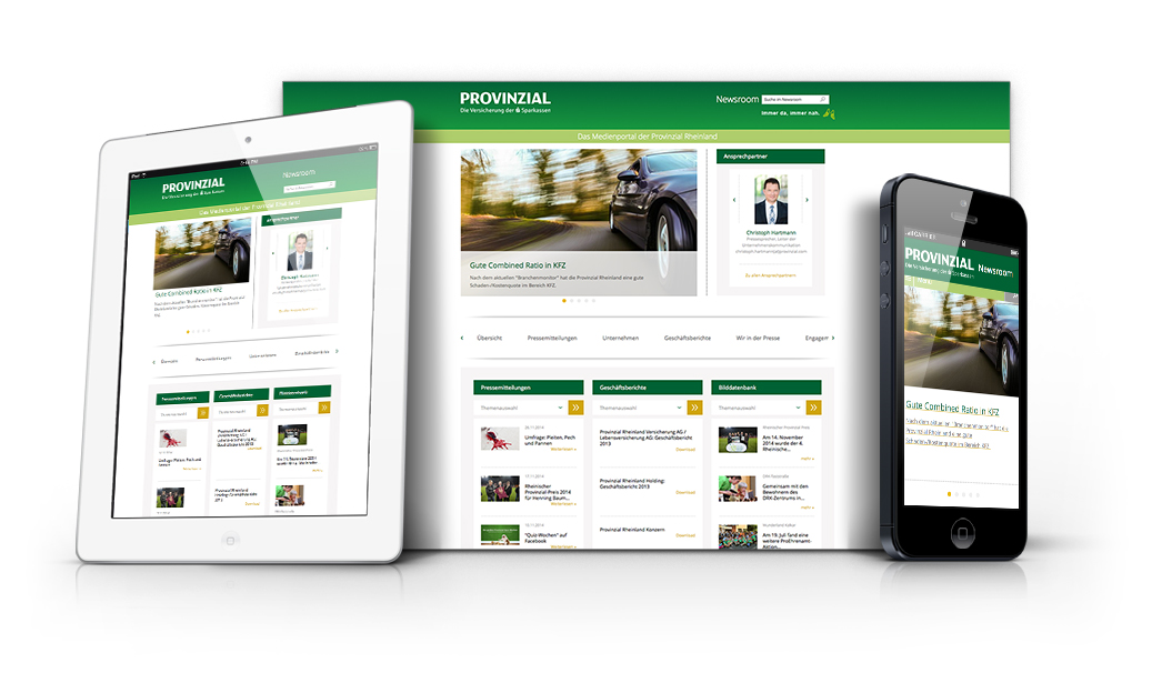 Provinzial Newsroom - TYPO3 Responsive Website Provinzial Newsroom - TYPO3 Responsive Website