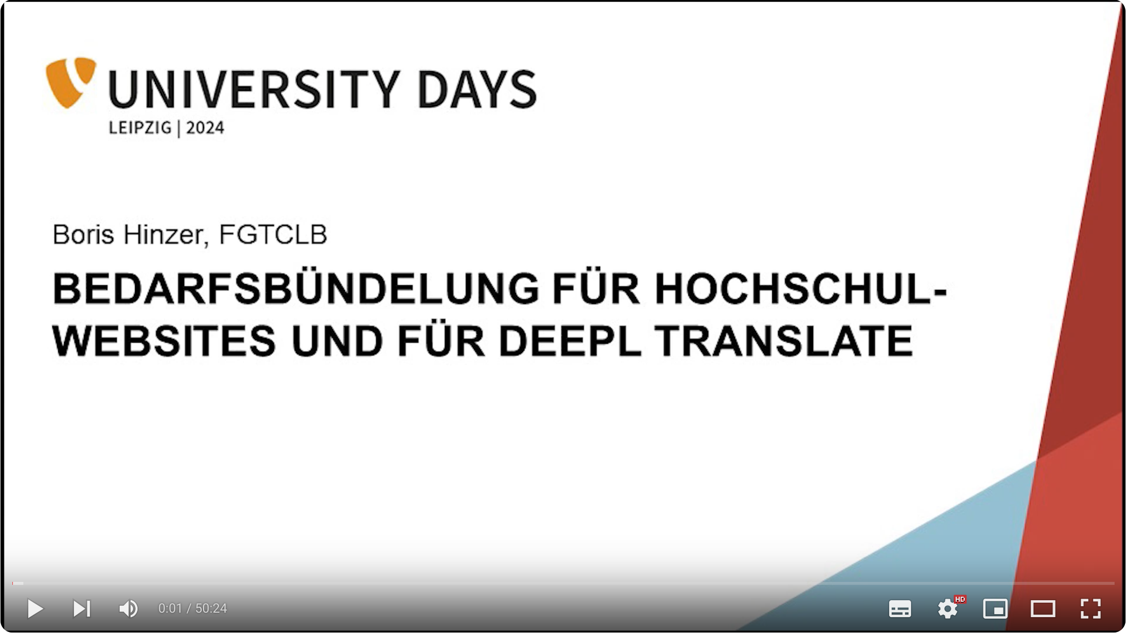Link to: Video on YouTube "Demand bundling for university websites & DeepL Translate"