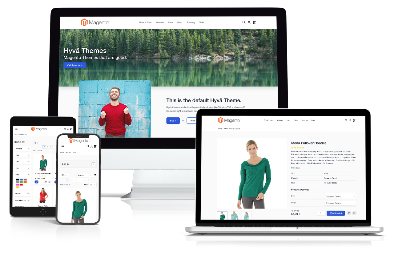 Magento Shop mit Hyvä Theme