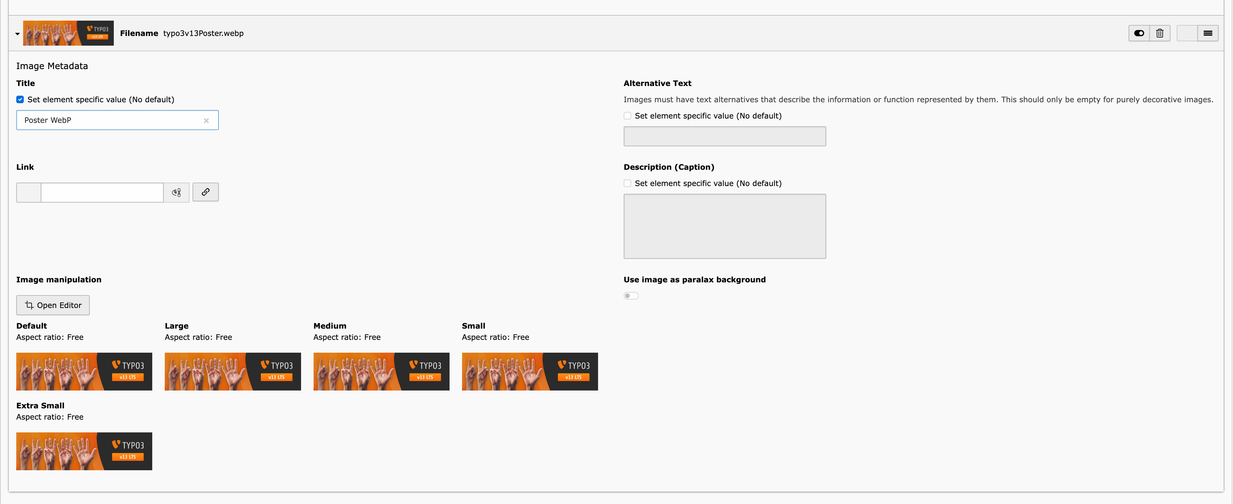 WebP image in TYPO3 WebP image in TYPO3