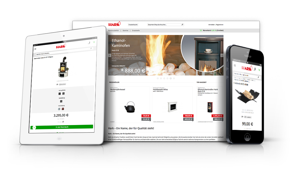 Hark Kaminöfen - Responsive Magento Shop