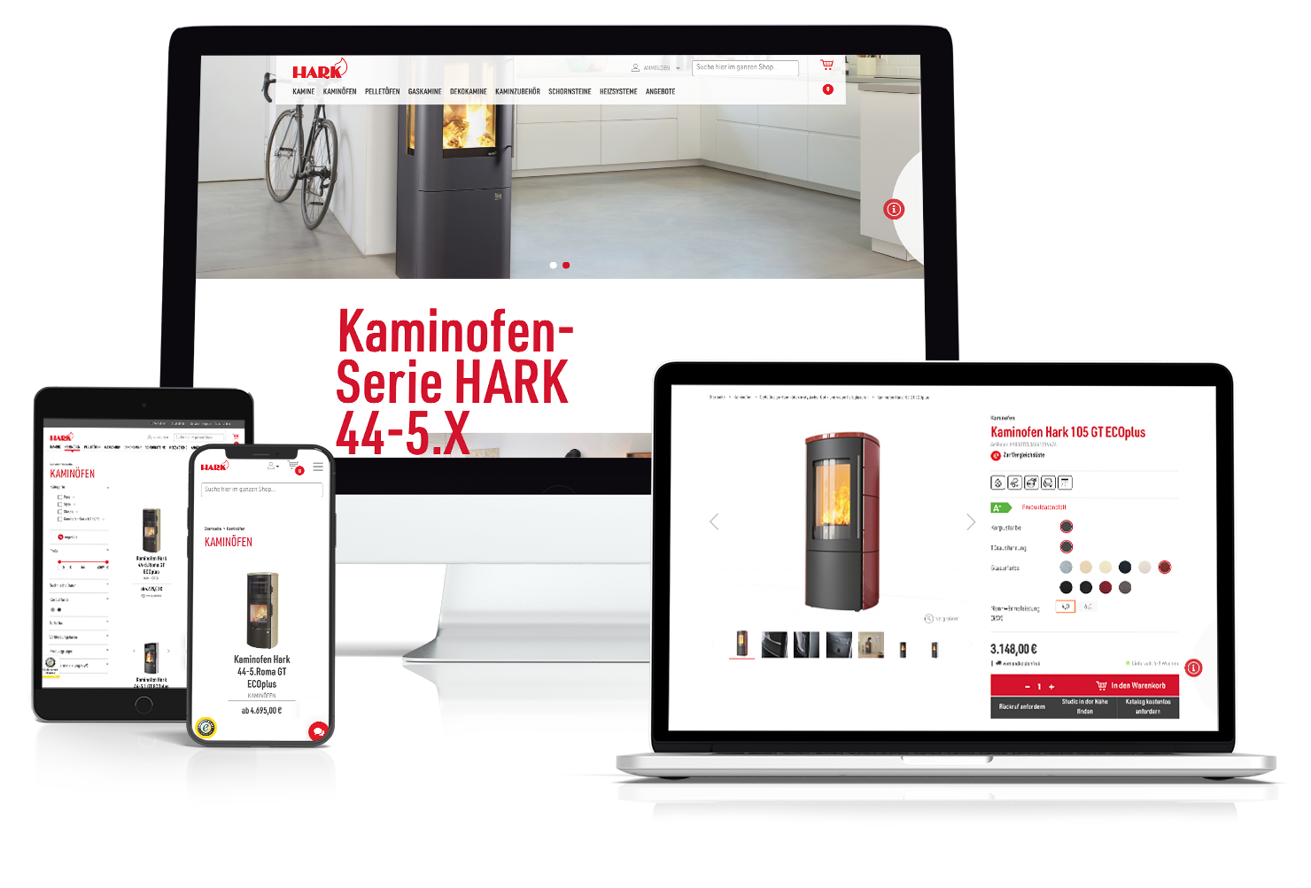 Hark - Magento Shop & TYPO3 Website